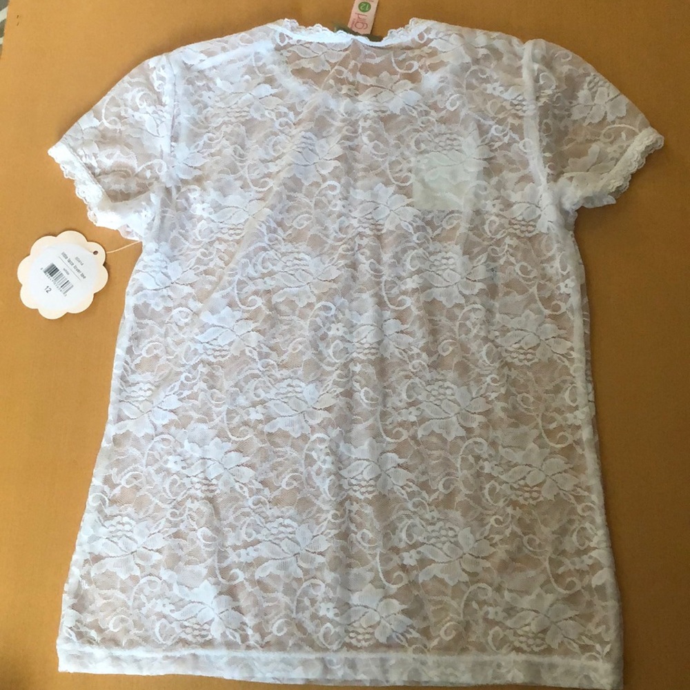 White Lace Blouse - Picture 2 of 4